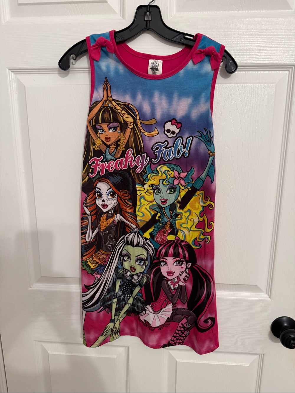 Monster High Pink and Blue Graphic Tank Nightgown
